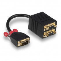 VGA Skirstytuvas - LINDY 2 Prievadų VGA Skirstymo Kabelis, 200 mm, Juodas